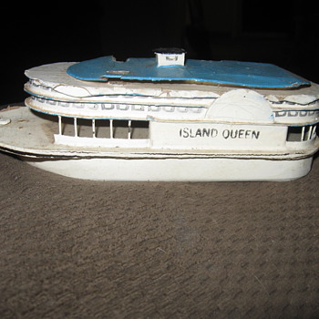 island queen toy wood boat
