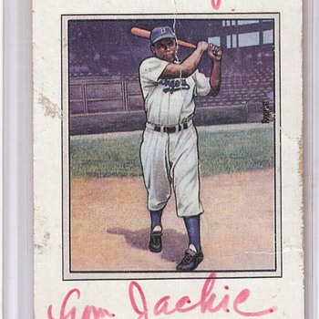 JACKIE ROBINSON 1989 BOWMAN signed