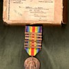 Six Clasp (Third Division) US Victory Medal with Mailing Box.  