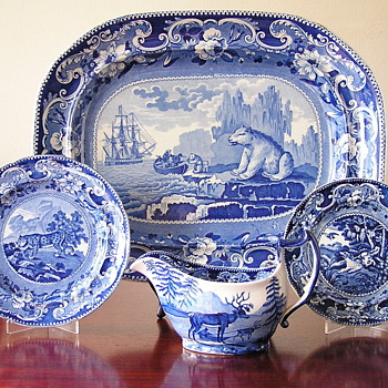 Blue and White Enoch Wood Sporting Series 