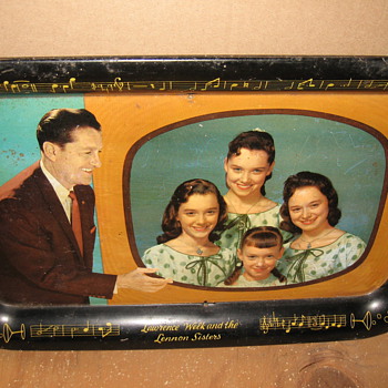 lawrence welk serving tray - Advertising