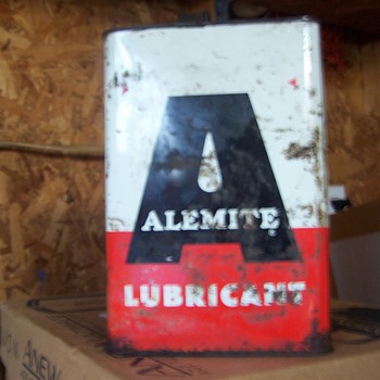 Alemite Lubricant Can - Petroliana