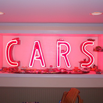 Neon letters retrieved from old "Sear Service Center" location - Signs