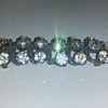 Unknown Metal Bar with large sparkly crystal stones and eyelets