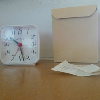 Vintage 70's French KIPLE alarm clock.