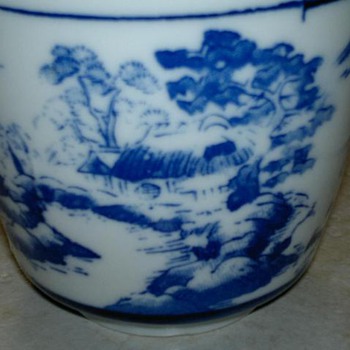 Blue & White Landscape Cup - China and Dinnerware