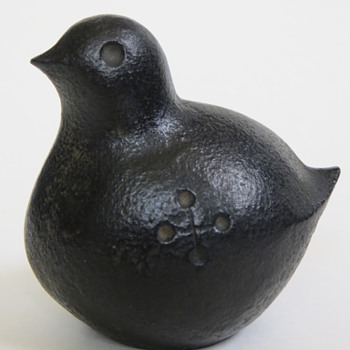 Cast Iron Bird with Cross on each side~Beautiful Shape, Scandinavian? - Animals
