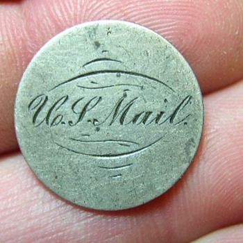 Pre-Civil War U.S Mail Badge