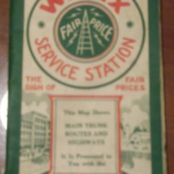 WNAX Service Station Highway Map 