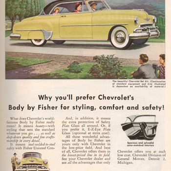 1952 - Chevrolet Bel-Air Advertisement