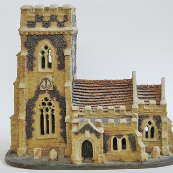 Suffolk England Pottery Church, RB mark. Church and Maker? - Pottery
