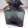 Blenko water pitcher with double spout