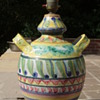 50's/60's Italian Majolica pot converted into table lamp! 