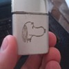 Vintage Ronson Typhoon Snoopy/Woodstock Lighter