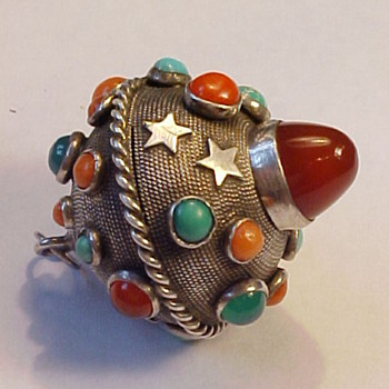 Vintage Multi-stone Orb Pendant - Fine Jewelry