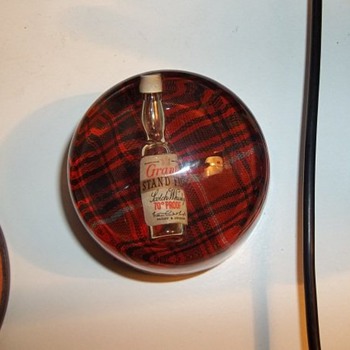 Grant's whiskey paperweight - Advertising