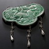 Huge Jade Carved Pendant 19th century