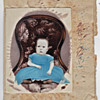 Ivory painting ready to cut for a Oval Portrait Miniature