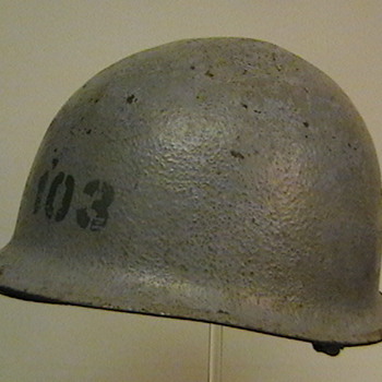 Original U.S. Navy M-1 Helmet Used in Vietnam - Military and Wartime