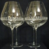 VERA WANG FOR WEDGWOOD -POURING POINT COLLECTION -BURGANDY GLASSES 4