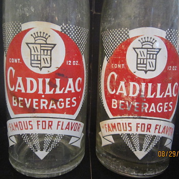 Cadillac Beverages Ginger Ale Co.  Detroit MI 12 Oz. ACL Bottle - Bottles
