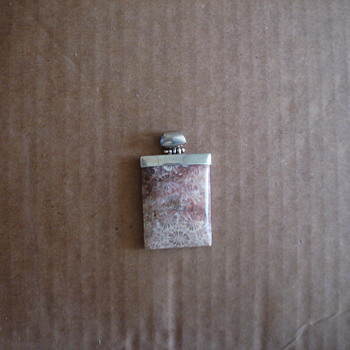  Silver and Coral Jewellery (A pendant I believe)