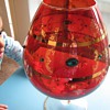 Red crystal glass cup