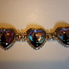 Butterfly wing bracelets and pendant.