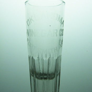 Oklahoma Vinegar Company Etched Glass - Advertising