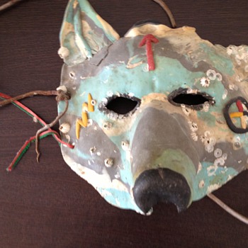 Native American style Wolf mask - Animals