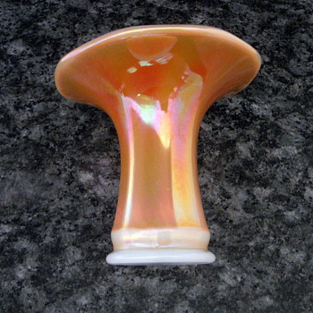 Imperial Smooth Panel Marigold on Moonstone Ultra Flared Mini Vase - Glassware