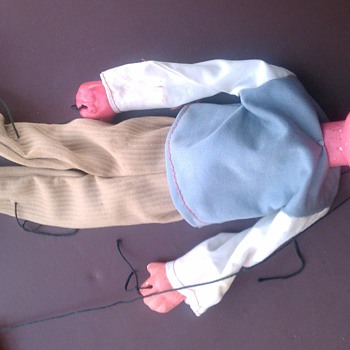 antique popeye and olive oyl marionettes - Dolls
