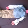 antique popeye and olive oyl marionettes