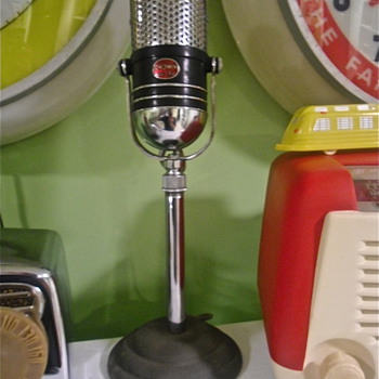 Old Crown Broadcaster Microphone - Radios