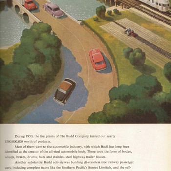 1951 - Budd Traincars Advertisement