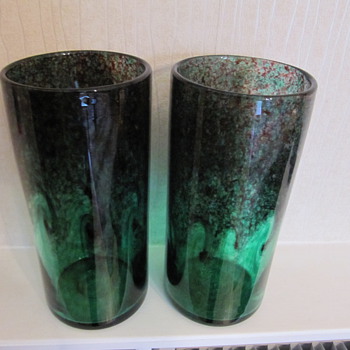 Beautiful heavy/thick glass vases