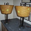 Pair of funky 50's table lamps