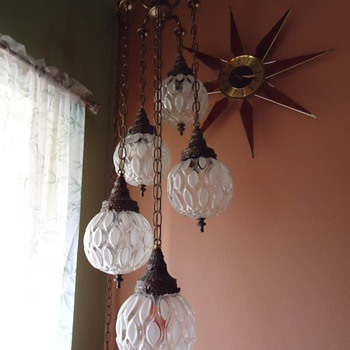 Mid Centruy 5 tiered hanging lamp