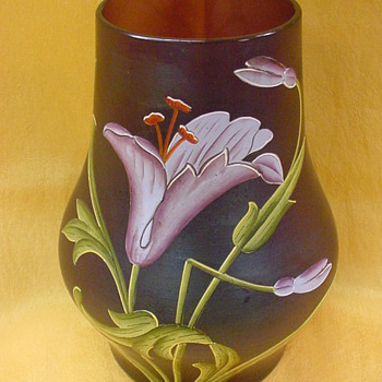 Ferdinand von Poschinger Dunkelviolettes Vase (Buchenau) c.1900