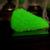 Uranium Opaline Grape Cluster Swag Lamp NOS
