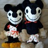 1920's-30's Vintage Mickie & Minnie Stuffed Toys