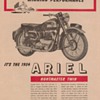 1954 Ariel Huntmaster Motorcycle Ad