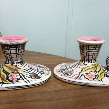 Hull Blossom Flite Candlesticks