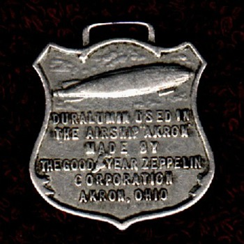 Duralumin watchfob - USS Akron