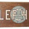 Wooden Telephone Sign