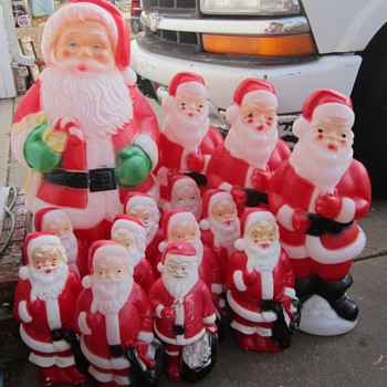 Santa Blow Molds - Christmas