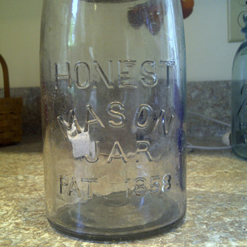 hard to find honest mason jar - Bottles