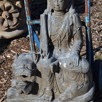 3 ft tall Kali Maa / Durgan Ma Stone Statue