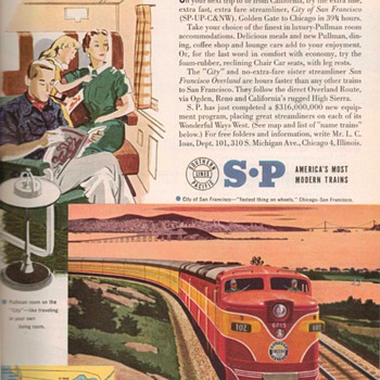 1951 - Southern Pacific Railroad Advertisement