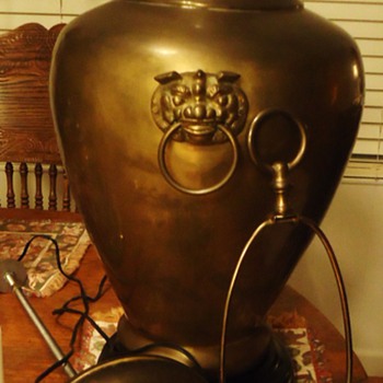 Brass Vase Lamp, now a vase again  Large